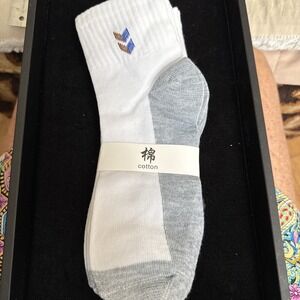 Men's Casual Crew Socks Embroidery Pattern Design 10 Pair‎ Brand New. 4245